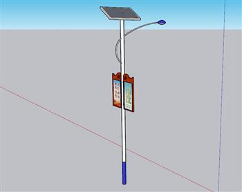 太阳能路灯景观灯SU模型