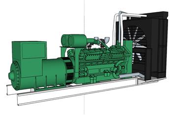 机械设备水泵su模型(ID30725)