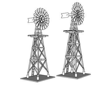 发电风车SU模型
