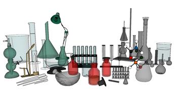 化学实验器皿SU模型