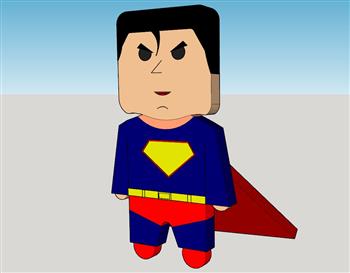 玩具超人摆件su模型免费(ID32479)