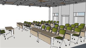 会议桌椅会议室su模型免费(ID32551)