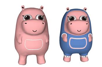 卡通玩具猪su模型免费(ID32612)