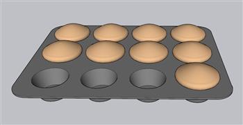 鸡蛋盒烤鸡蛋鸡蛋SU模型