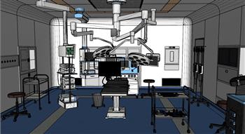 医院医疗器材手术室SU模型