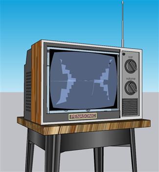 古老老旧电视机SU模型