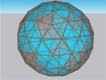 多面体水晶球球体SU模型