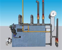 冷水机组机械设备su模型(ID34963)