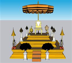 泰国皇家仪仗SU模型