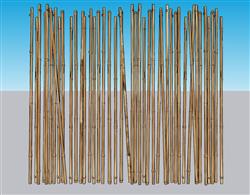装饰竹子景观竹背景墙墙饰su模型(ID35542)
