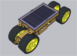 太阳能板车DIV手工SU模型