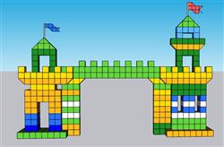 积木城堡玩具SU模型(ID36023)