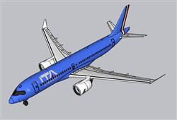 飞机客机民航su模型(ID36908)