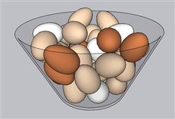 鸡蛋食材SU模型