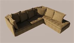 L形沙发SU模型