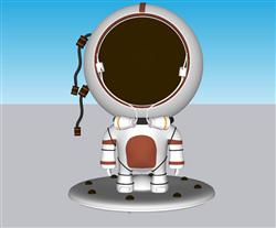 太空人宇航员SU模型