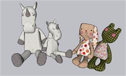 儿童玩具布娃娃草图模型(ID40589)