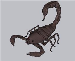 蝎子毒蝎昆虫SU模型