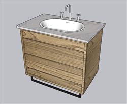 台盆浴室柜SU模型