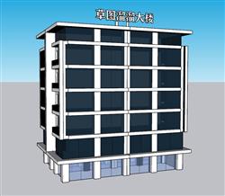 办公楼写字楼建筑SU模型