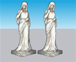 欧式雕塑SU模型