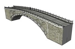 石桥桥梁SU模型