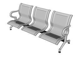 排椅SU模型