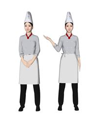 女厨师人物SU模型