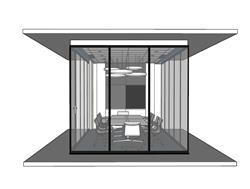 会议室会议桌SU模型