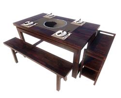 火锅餐桌椅SU模型