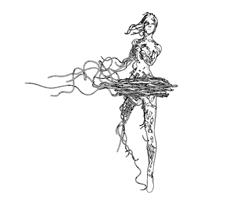 芭蕾舞者抽象SU模型