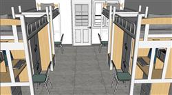 寝室宿舍su模型素材免费下载网站