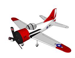 玩具螺旋桨飞机SU模型