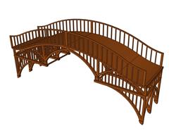 小桥桥SU模型