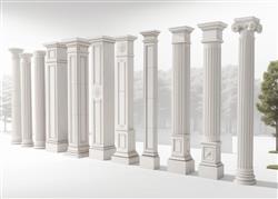 罗马柱柱子SU模型