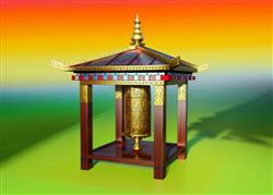 藏式西藏构建物SU模型