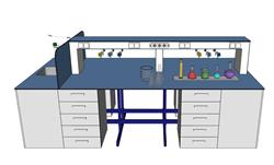 实验室实验桌化学SU模型