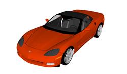 雪佛兰跑车su模型素材免费下载网站
