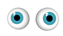 眼球瞳孔眼睛知末网su模型免费下载