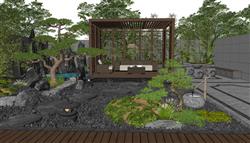 中式庭院景观su模型素材网站推荐