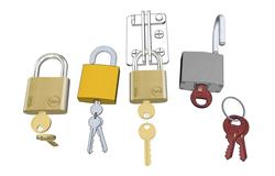 扣锁锁头钥匙su模型素材免费下载网站