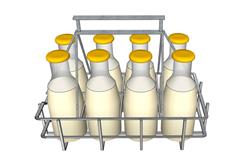牛奶瓶饮料瓶草图模型