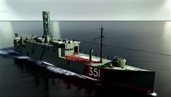 军事货运船运输船SU模型