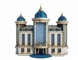 欧式城堡别墅SU模型