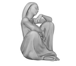 欧美艺术女雕塑su模型