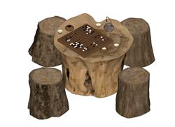 根艺围棋茶案茶桌su模型