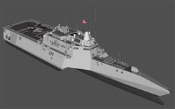 美国濒海战斗舰军舰su模型