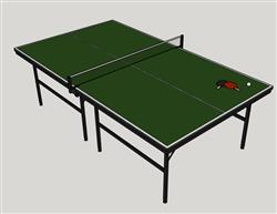 兵乒球乒乓球桌su模型