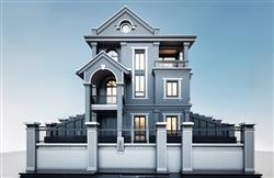 简欧独栋住宅别墅su模型