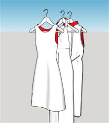 女装衣服裙子su模型